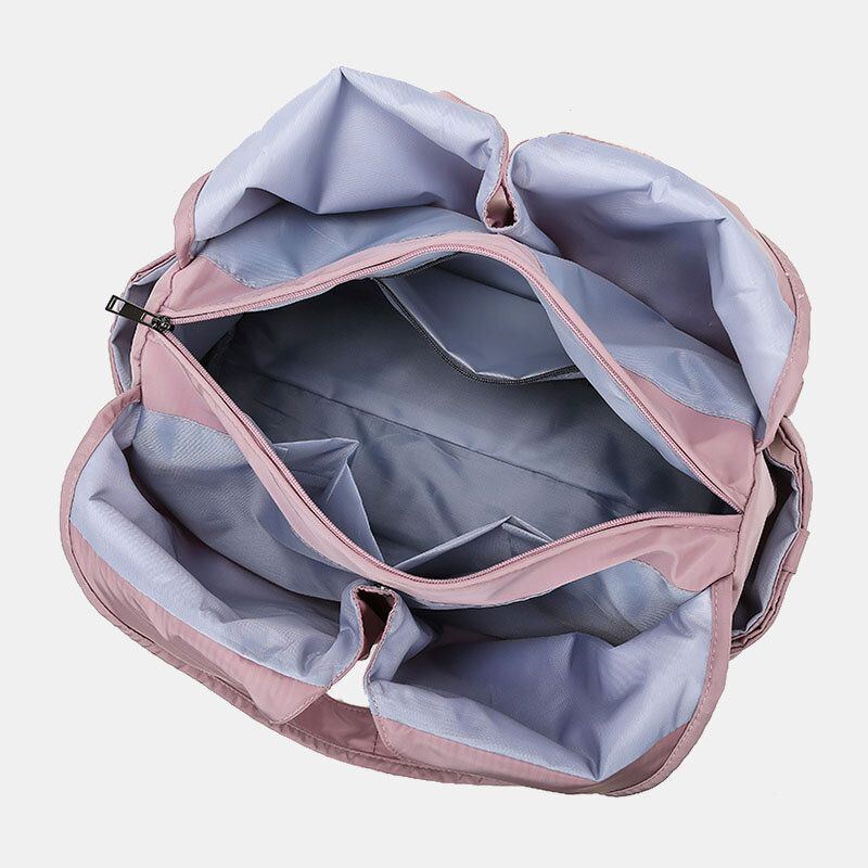 Damen Multi Fach Große Kapazität Wasserdichte Tote Handtasche Outdoor Lässige Reise Leichte Oxford Umhängetasche