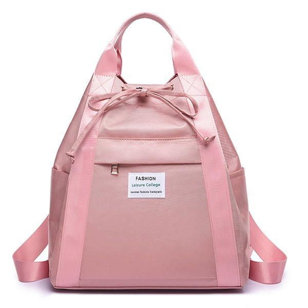 Damen Oxford Solid Reiserucksack Handtasche Mit Mehreren Taschen Lässige Umhängetasche