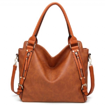 Damen Vintage Tote Umhängetasche Handtasche