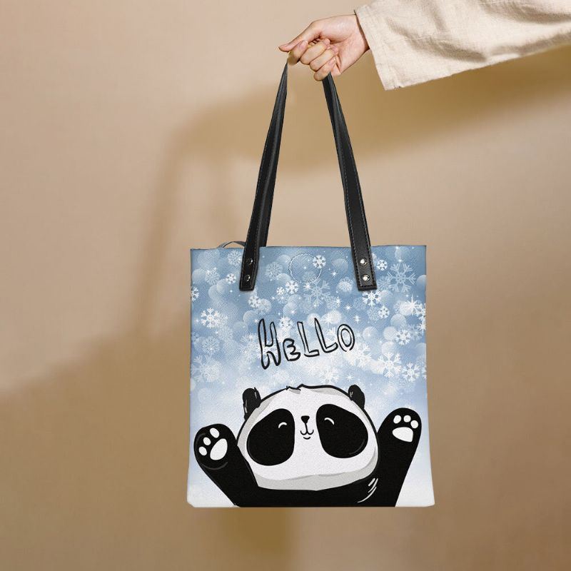 Damen Winter 2022 Handtasche Mit Süßem Panda Print