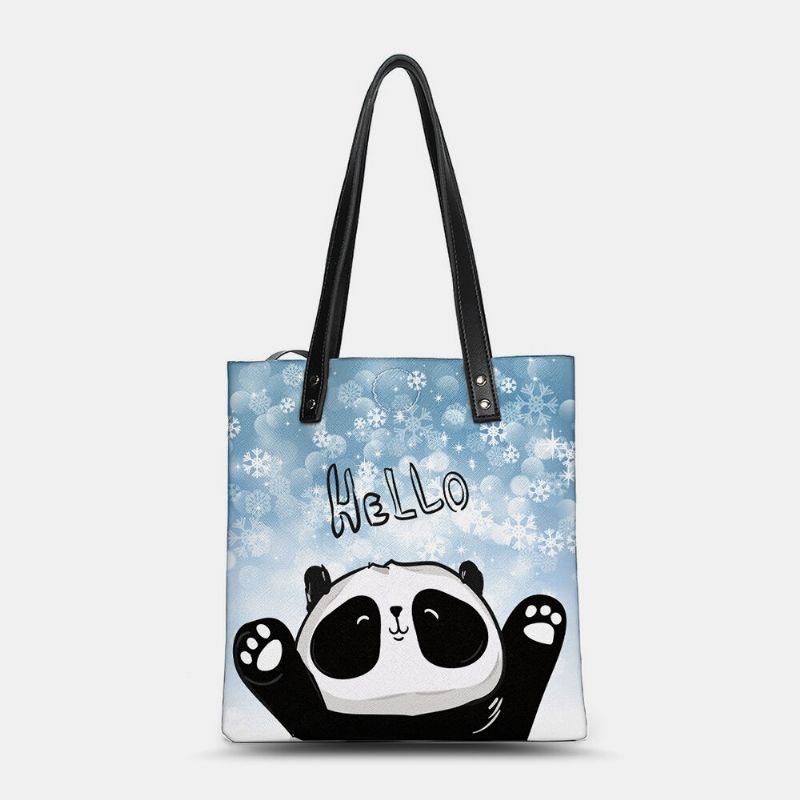 Damen Winter 2022 Handtasche Mit Süßem Panda Print