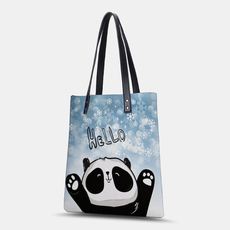 Damen Winter 2022 Handtasche Mit Süßem Panda Print