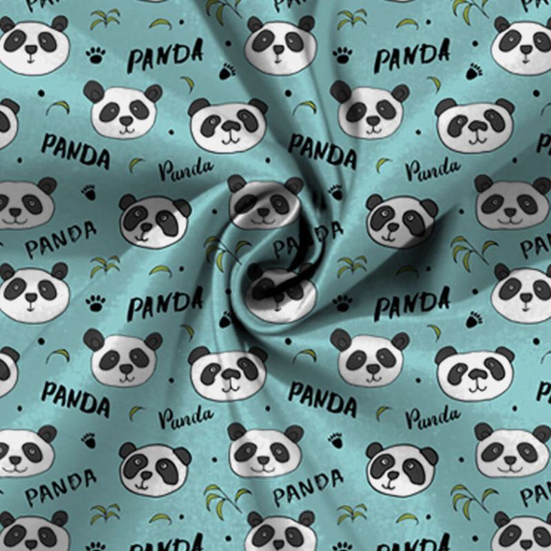 Damen Winter 2022 Niedlicher Panda Druck Handtasche Nylon Große Kapazität Wasserdichte Umhängetasche Einkaufstasche