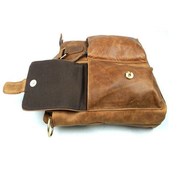 Echtes Leder Herren Umhängetaschen Aktentasche Business Messenger Bags