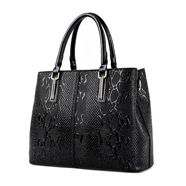 Elegante Handtasche Aus Lackleder Für Damen