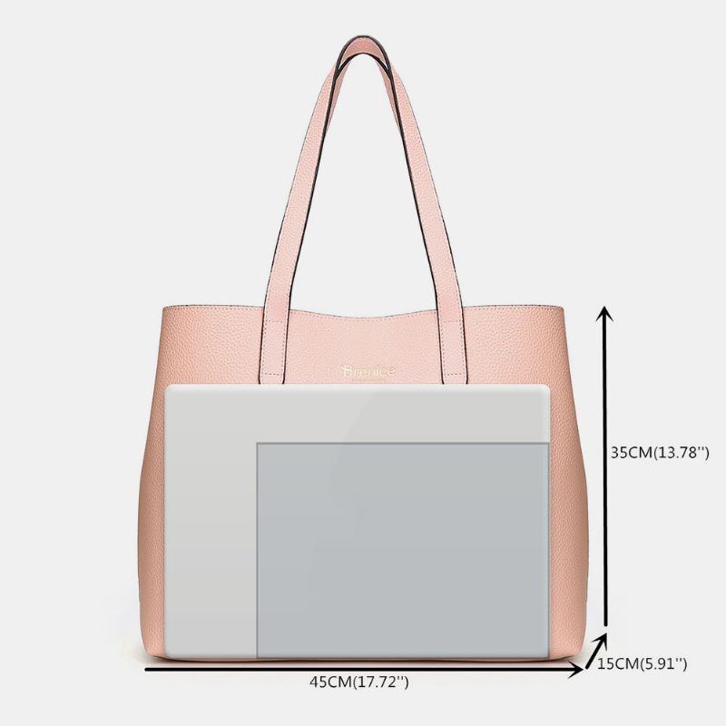 Damen 2pcs Multi Tasche Große Kapazität Abnehmbarer Schlüssel Multifunktionale Handtasche Tote