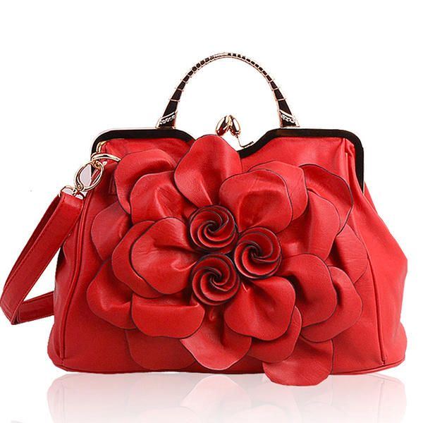 Damen Elegante Handtaschen Blumenmode Kosmetiktasche