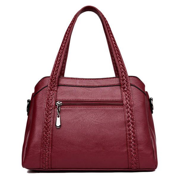 Damen Elegante Weiche Pu Handtaschen Umhängetaschen Crossbody Taschen