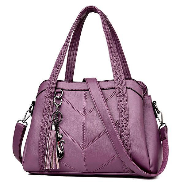 Damen Elegante Weiche Pu Handtaschen Umhängetaschen Crossbody Taschen