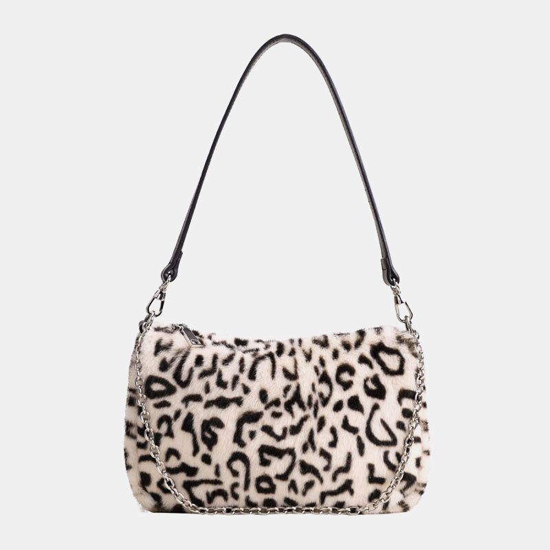 Damen Fühlten Sich Weich Beiläufige Mode Leopard Muster Unterarm Mini Allgleiches Handtaschen Umhängetasche