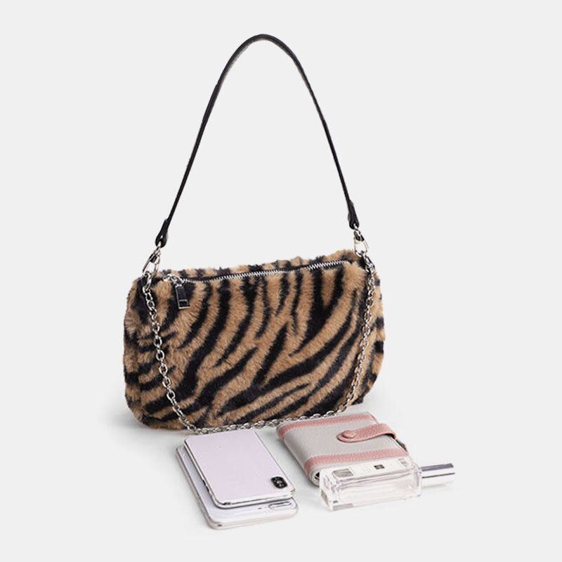 Damen Fühlten Sich Weich Beiläufige Mode Leopard Muster Unterarm Mini Allgleiches Handtaschen Umhängetasche