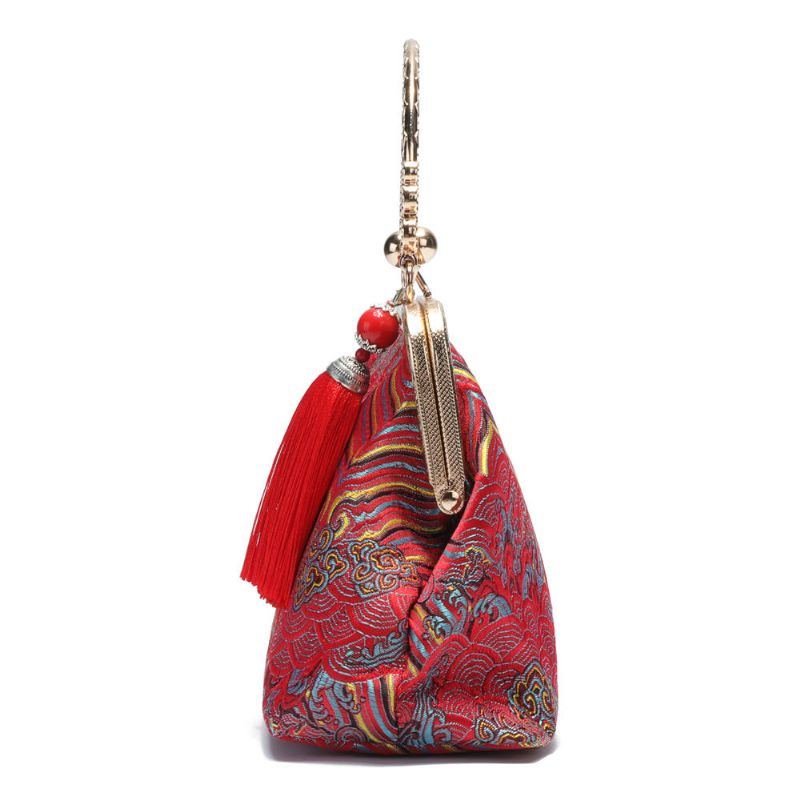 Damen National Tassel Handtasche Im Chinesischen Stil Kettentaschen