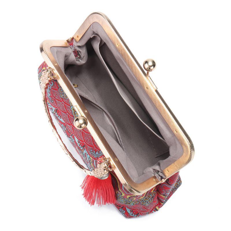 Damen National Tassel Handtasche Im Chinesischen Stil Kettentaschen