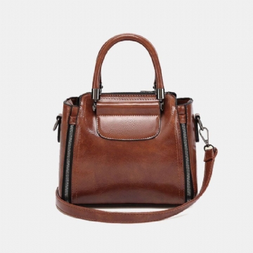 Damen Retro Große Kapazität Umhängetasche Handtasche Umhängetasche