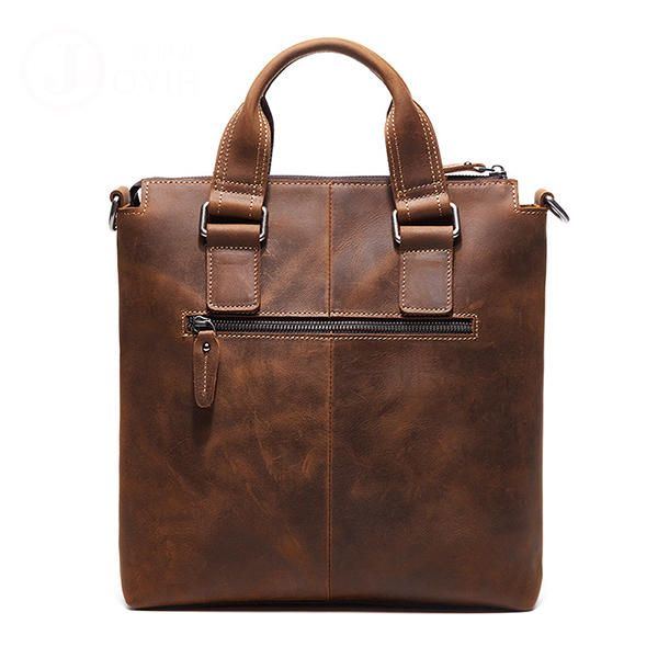 Herren Echtes Leder Retro Handtasche Umhängetasche Casual Business Umhängetasche Aktentasche