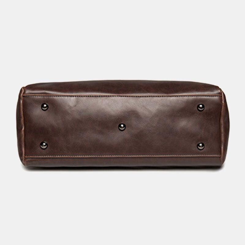 Herren Große Kapazität Wasserdichte Aktentasche Handtasche Retro 14 Zoll Laptoptasche Umhängetasche Umhängetasche