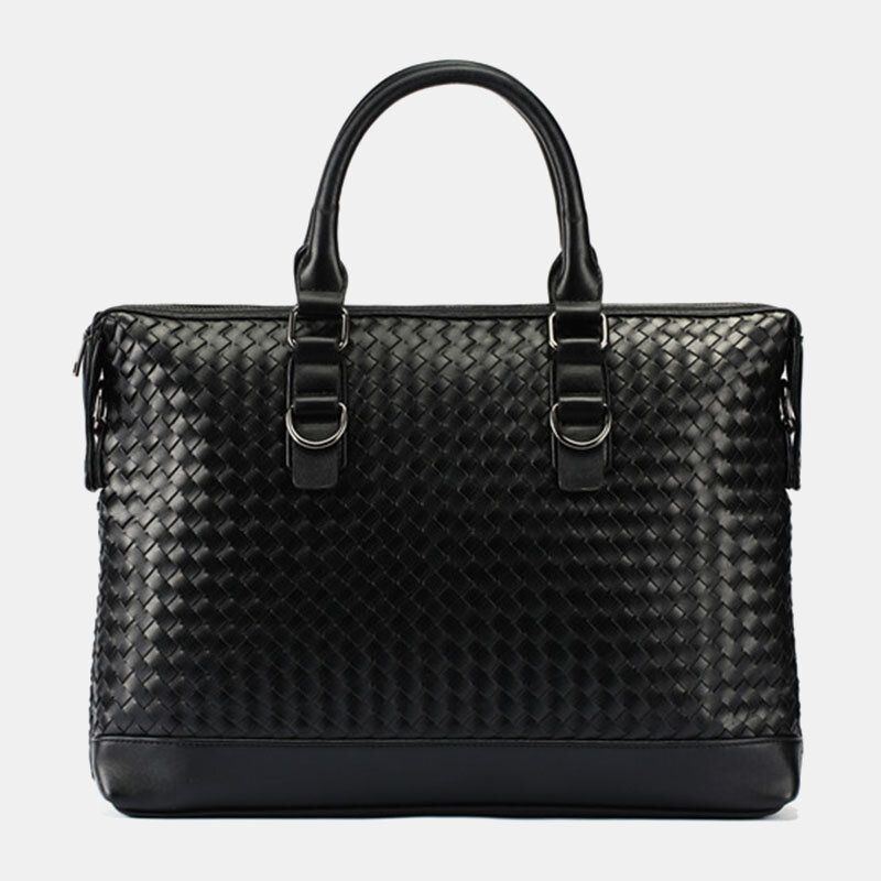 Herren Kunstleder Multi Carry 14 Zoll Laptoptasche Aktentasche Business Handtasche Umhängetasche