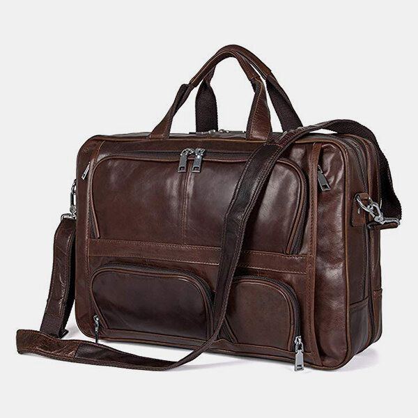 Herren Multifunktions Multi Pocket Wasserdicht 15.6 Zoll Laptoptasche Aktentasche Business Handtasche Umhängetasche Lehrertasche