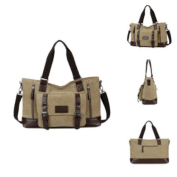 Herren Canvas Lässige Schulter Sling Bag Handtasche Reisetasche