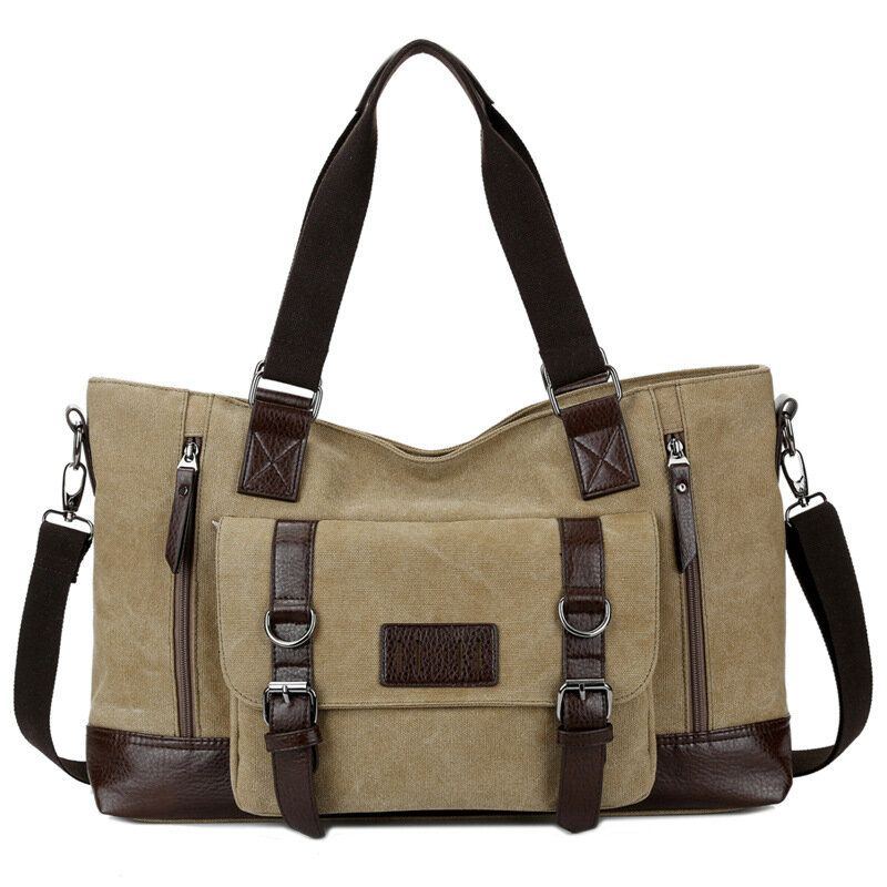 Herren Canvas Lässige Schulter Sling Bag Handtasche Reisetasche