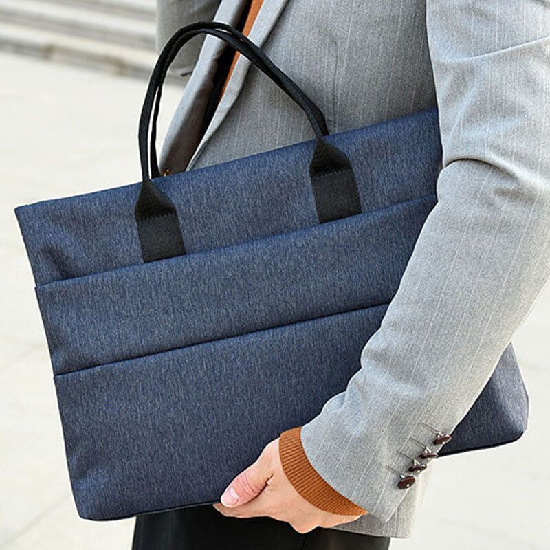 Herren Canvas Multi Layer Casual Business Outdoor Portable 13.3 Zoll Laptoptasche Handtasche