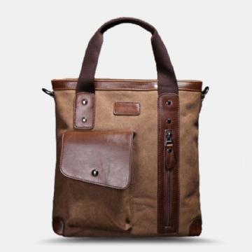 Herren Casual Wild Große Kapazität Handtasche Canvas 6.3 Zoll Handytasche Umhängetasche