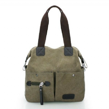 Herren Damen Kissen Vintage Canvas Tasche Schulter Messenger Handtasche