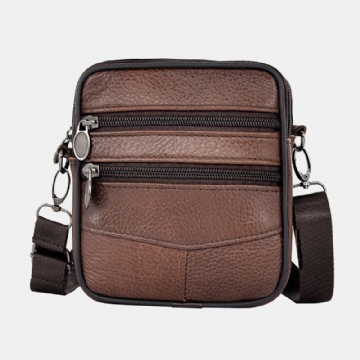 Business Crossbody Tasche Mit Großem Fassungsvermögen Aus Echtem Leder Für Herren