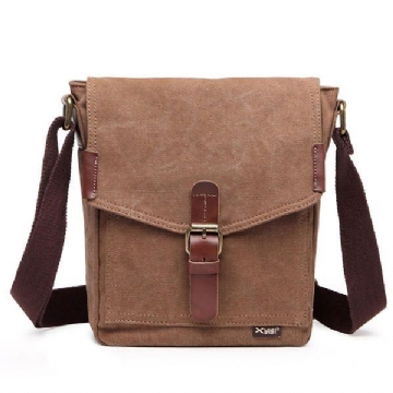 Canvas Freizeit Umhängetasche Messenger Bag Für Herren