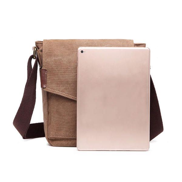 Canvas Freizeit Umhängetasche Messenger Bag Für Herren