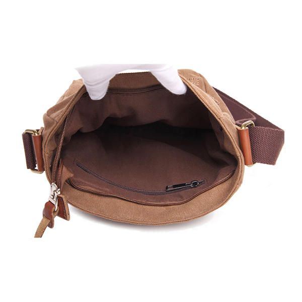 Canvas Freizeit Umhängetasche Messenger Bag Für Herren