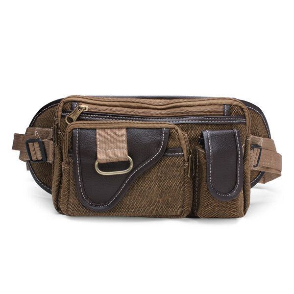 Canvas Schultertaschen Für Herren Outdoor Sporttaschen Brusttasche