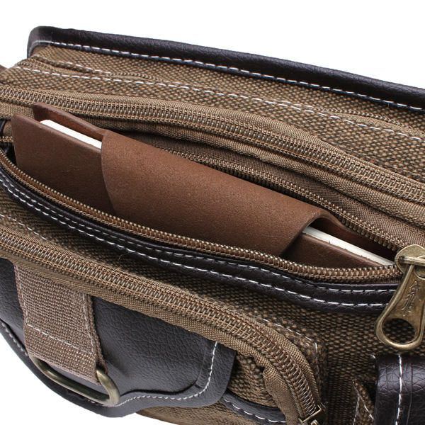 Canvas Schultertaschen Für Herren Outdoor Sporttaschen Brusttasche