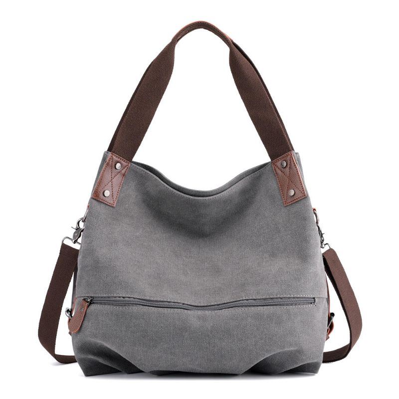 Damen Canvas Tote Handtasche Minimalistische Mode Sommer Einkaufstasche Schulter Umhängetasche