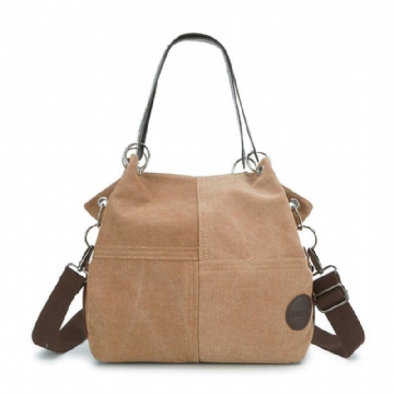 Damen Casual Canvas Multi Carry Handtasche Umhängetasche