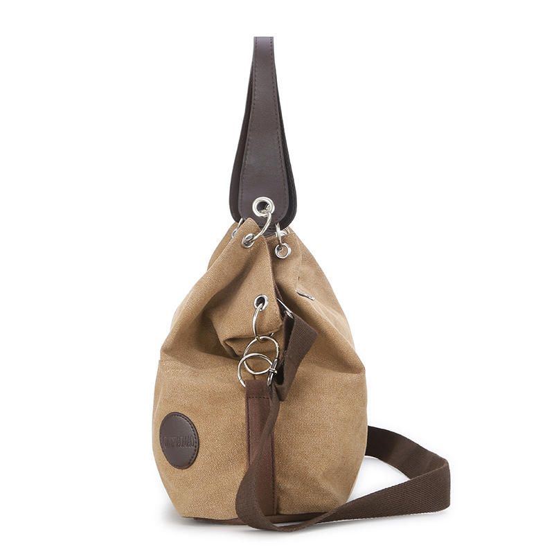 Damen Casual Canvas Multi Carry Handtasche Umhängetasche