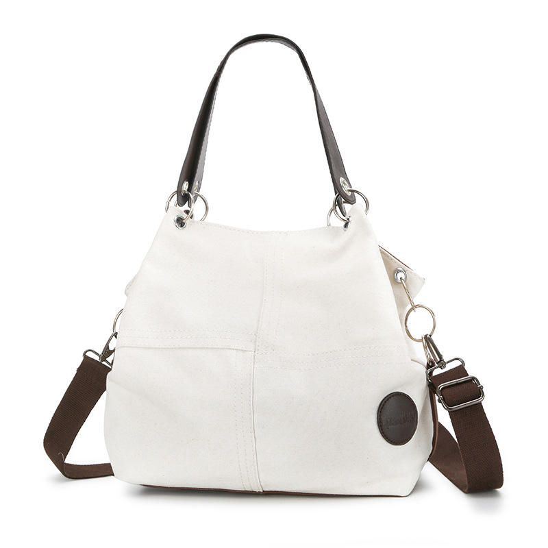 Damen Casual Canvas Multi Carry Handtasche Umhängetasche