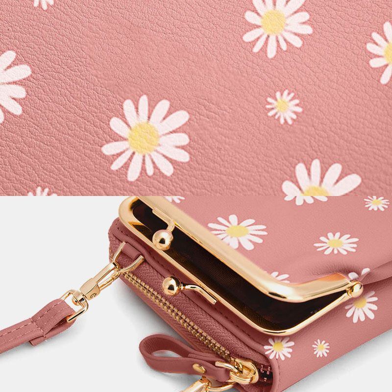 Damen Handytasche Mit 13 Kartenfächern Daisy Umhängetasche Umhängetasche