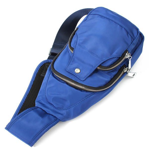 Damen Herren Nylon Brusttaschen Sport Wasserdichte Umhängetaschen Lässige Outdoor Taschen