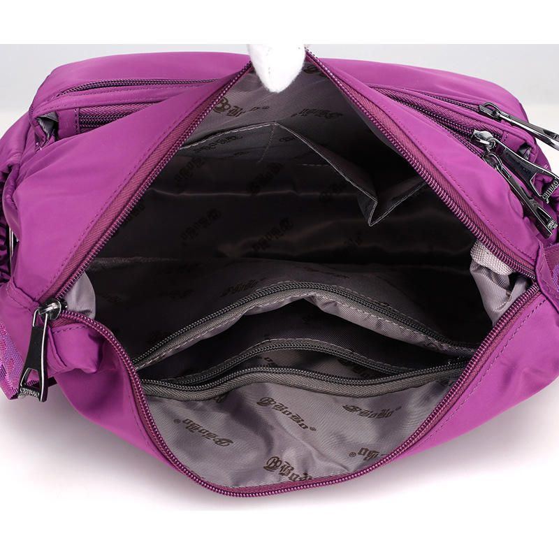 Damen Nylon Leichte Umhängetaschen Umhängetasche Mit Mehreren Taschen