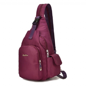 Damen Nylon Multifunktionale Wasserdichte Umhängetasche Rucksack Freizeit Reise Brusttasche Babytasche