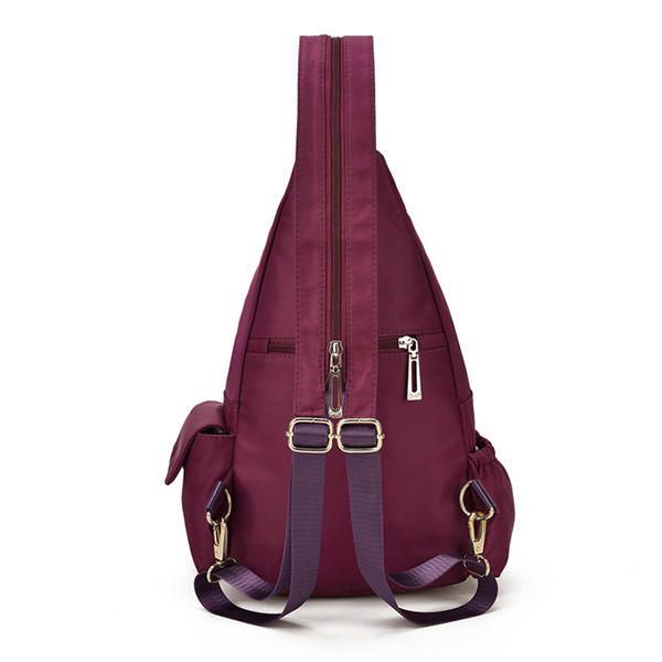 Damen Nylon Multifunktionale Wasserdichte Umhängetasche Rucksack Freizeit Reise Brusttasche Babytasche