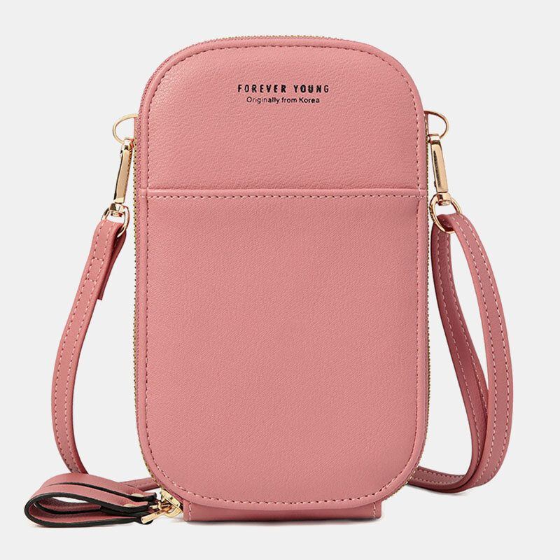 Damen Oval Einfarbig Casual Handytasche Crossbody Taschen Umhängetasche Clutch Bags