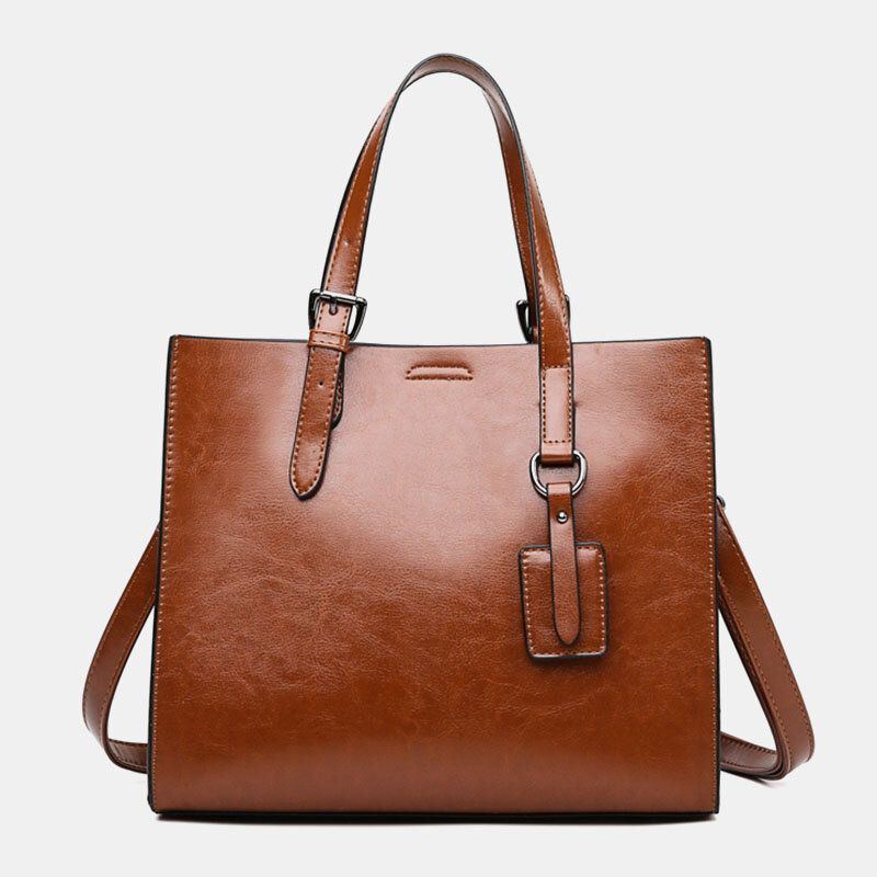 Damen Retro Große Kapazität Umhängetasche Handtasche Umhängetasche