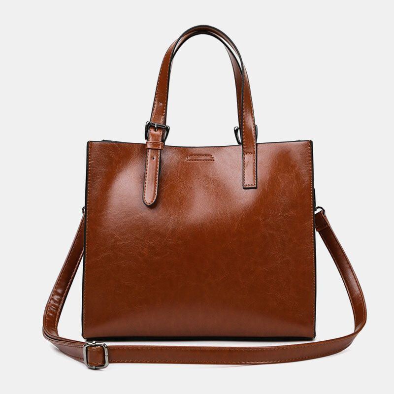 Damen Retro Große Kapazität Umhängetasche Handtasche Umhängetasche