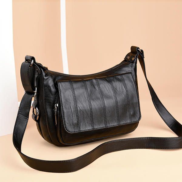 Damen Soft Leather Freizeit Umhängetaschen Messenger Bags