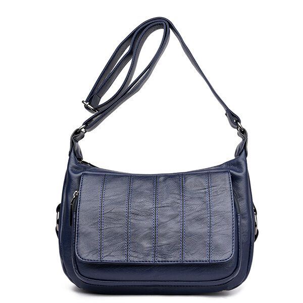 Damen Soft Leather Freizeit Umhängetaschen Messenger Bags