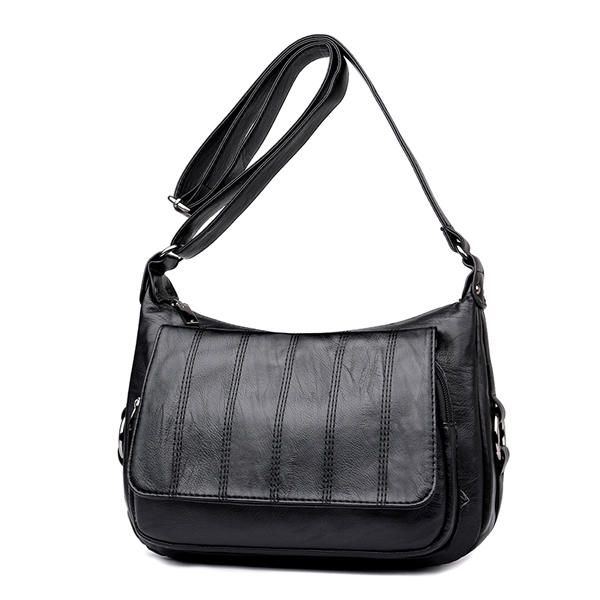 Damen Soft Leather Freizeit Umhängetaschen Messenger Bags