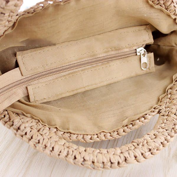 Damen Straw Canteen Light Umhängetasche Handytasche Strandtaschen