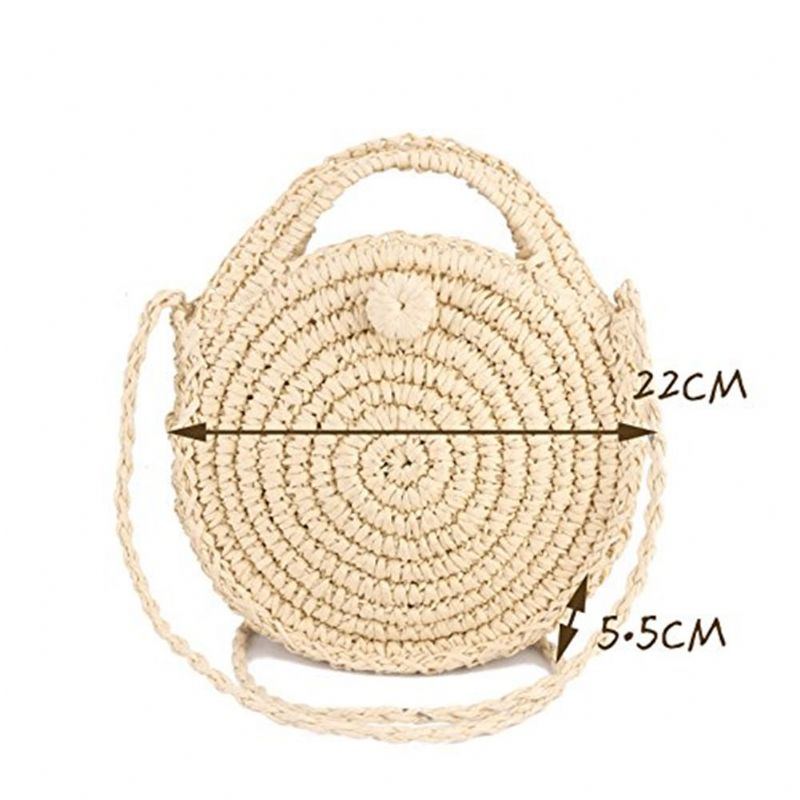 Damen Straw Canteen Light Umhängetasche Handytasche Strandtaschen